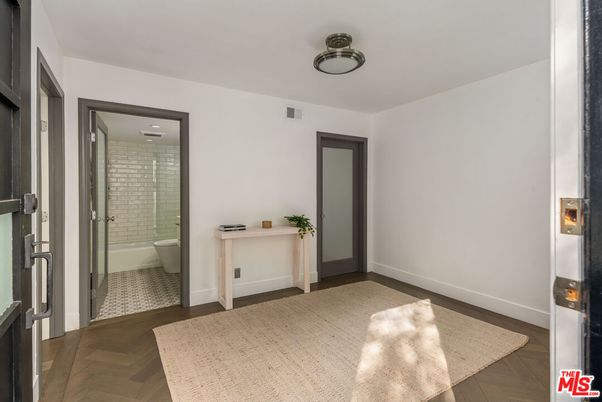 Bathroom, Glass Shower, Interior, Wood Texture Flooring
