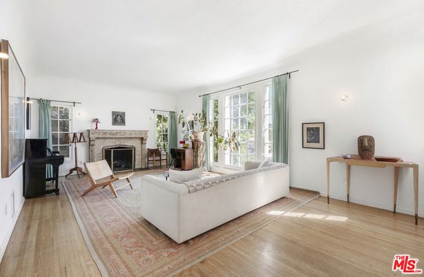 Fireplace, Interior, Living room, Piano, Wood Texture Flooring