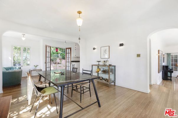 Dining room, Interior, Wood Texture Flooring