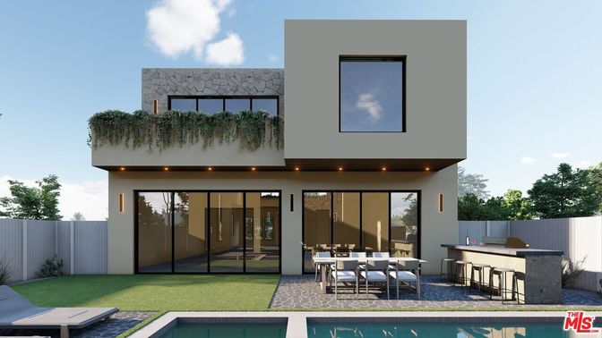Exterior, Facade, Pool, Modern