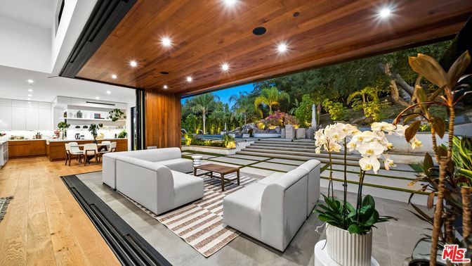 Dining room, Interior, Living room, Recessed Lighting, Wooden Ceilings, Wood Texture Flooring