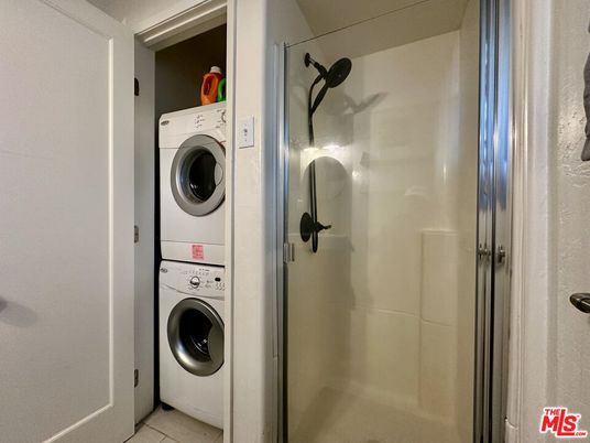 Bathroom, Glass Shower, Interior, Utility Closets, Washer