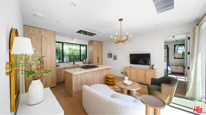 Interior, Kitchen, Living room, Pendant Lights, Recessed Lighting, Wood Texture Flooring
