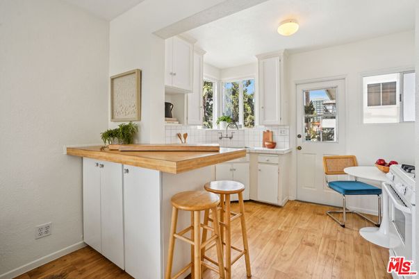 Interior, Kitchen, Wood Texture Flooring