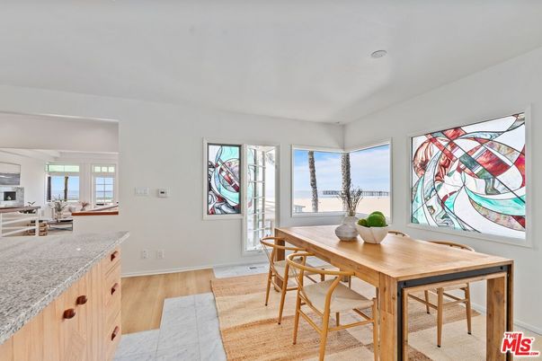 Dining room, Interior, Wood Texture Flooring