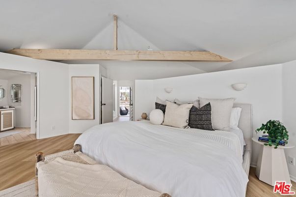 Bedroom, Interior, Wooden Beams, Wood Texture Flooring