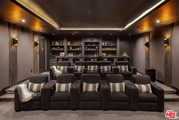 Home Theatre Room, Interior, Recessed Lighting, Theatre Room
