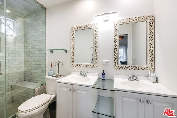Bathroom, Dual Sink Vanities, Glass Shower, Interior