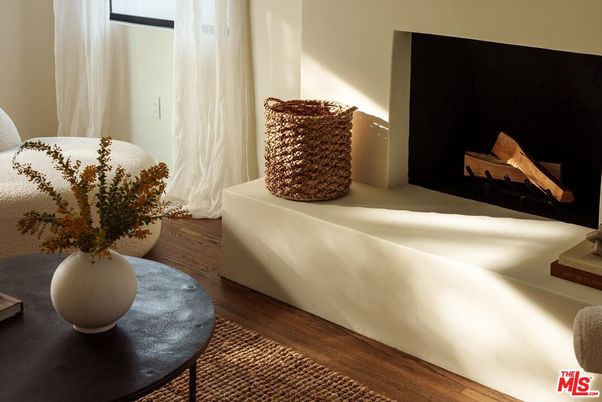 Fireplace, Interior, Wood Texture Flooring