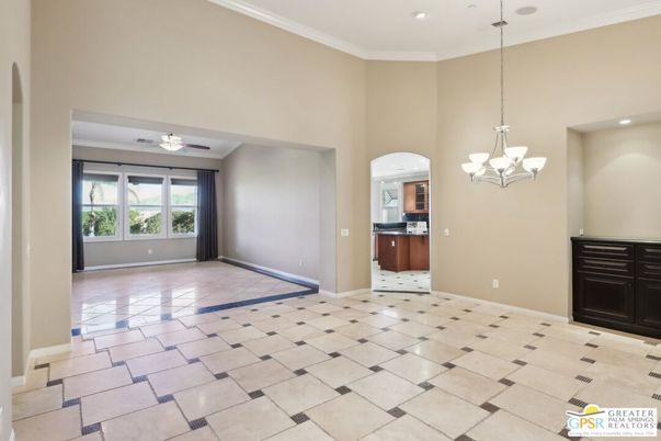 Chandelier, Empty room, Interior, Recessed Lighting