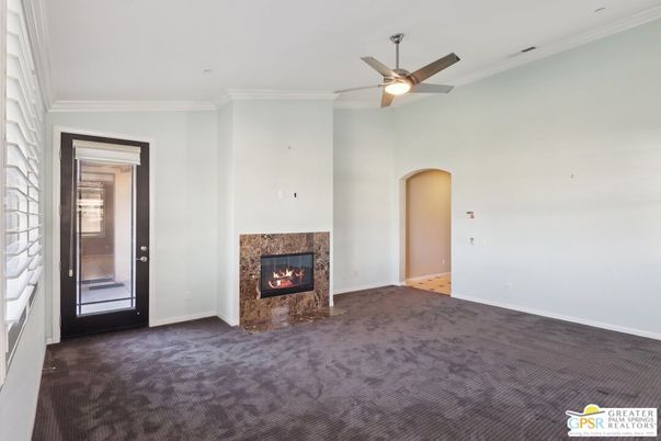 Empty room, Fireplace, Interior