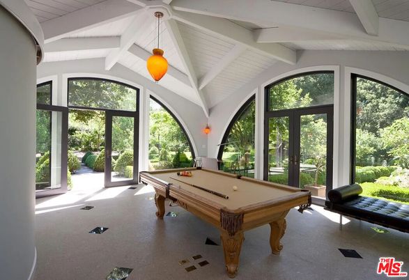 Billiard Table, Game Room, Interior, Pendant Lights