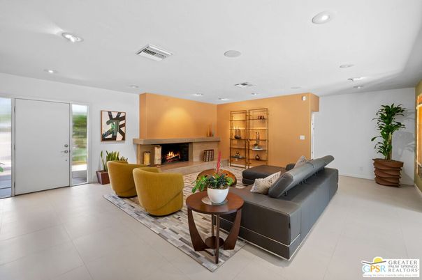 Fireplace, Interior, Living room, Recessed Lighting