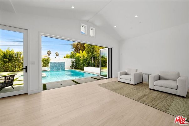 Interior, Pool, Recessed Lighting, Wood Texture Flooring