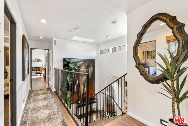 Fireplace, Interior, Recessed Lighting, Wood Texture Flooring