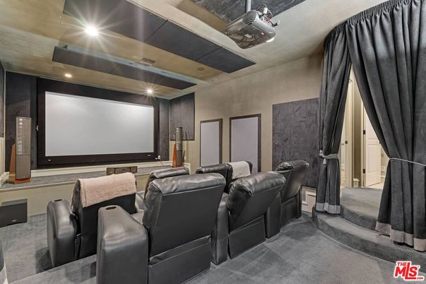 Home Theatre Room, Interior, Projection Screen, Recessed Lighting, Theatre Room