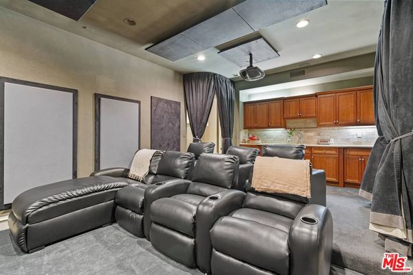 Home Theatre Room, Interior, Recessed Lighting, Theatre Room