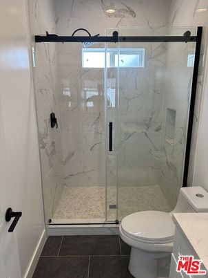 Bathroom, Glass Shower, Interior, Marble Walls