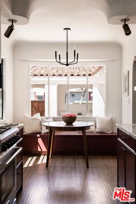 Chandelier, Dining room, Interior, Pendant Lights, Wood Texture Flooring