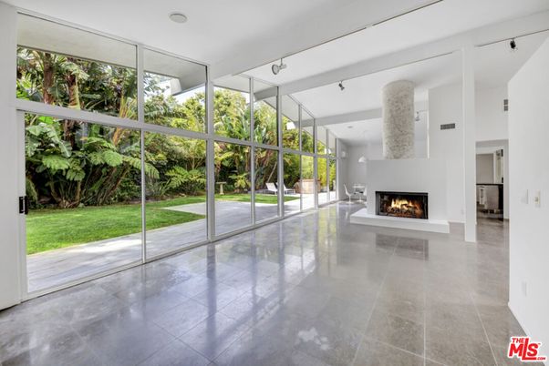 Empty room, Fireplace, Interior, Recessed Lighting, Sun Room