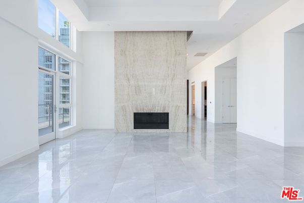 Empty room, Fireplace, Interior, Recessed Lighting