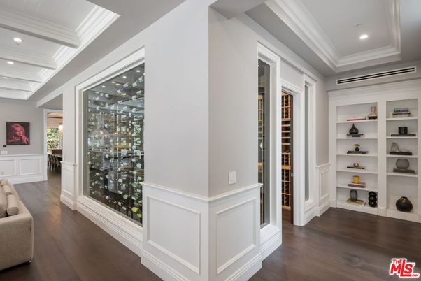 Interior, Recessed Lighting, Wine Storage, Wood Texture Flooring