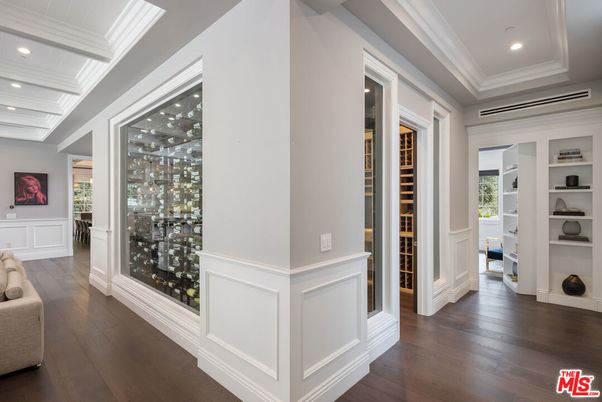 Interior, Recessed Lighting, Wine Storage, Wood Texture Flooring