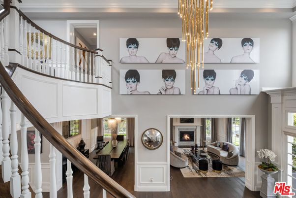 Chandelier, Fireplace, Interior, Living room, Wood Texture Flooring