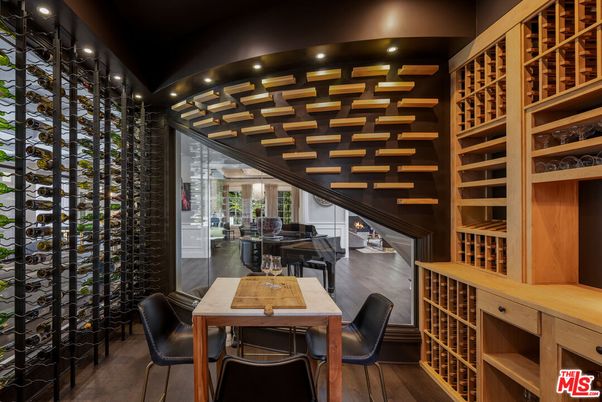 Interior, Recessed Lighting, Wine Storage, Wood Texture Flooring