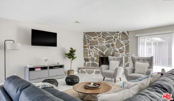 Fireplace, Interior, Living room, Stone Walls