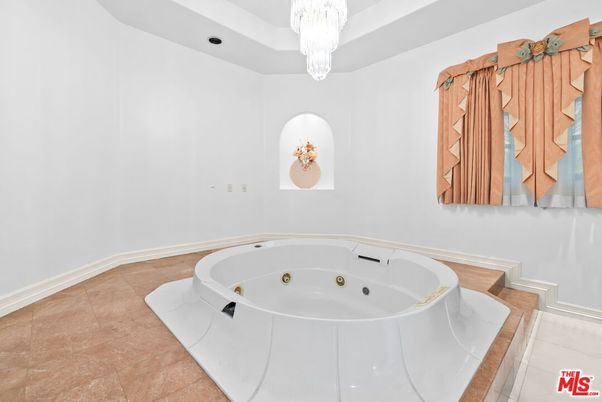 Bathroom, Chandelier, Interior