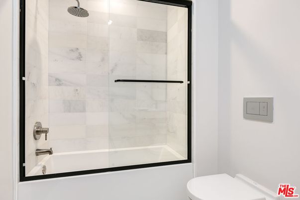 Bathroom, Glass Shower, Interior, Marble Walls