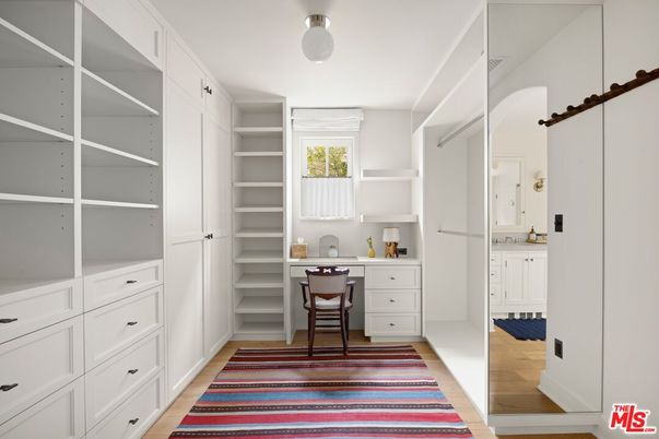 Home Office, Interior, Walk-in Closets, Wood Texture Flooring