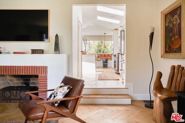 Fireplace, Interior, Wood Texture Flooring