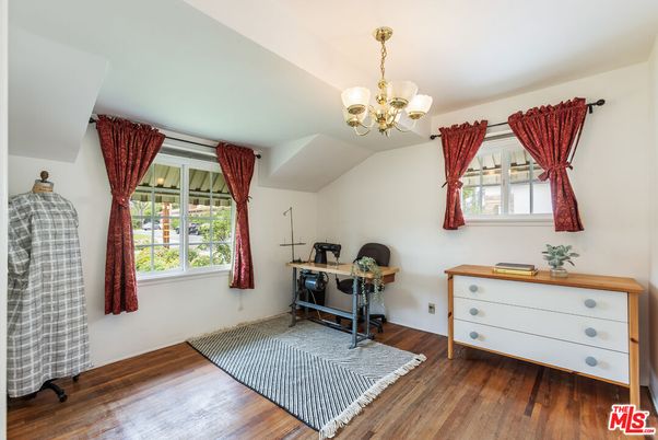 Chandelier, Home Office, Interior, Wood Texture Flooring