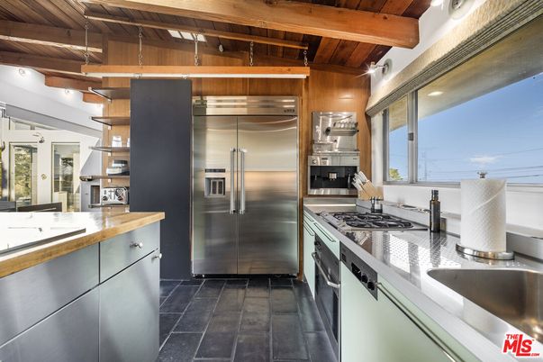 Interior, Kitchen, Stainless Steel Appliances, Wooden Beams, Wooden Ceilings