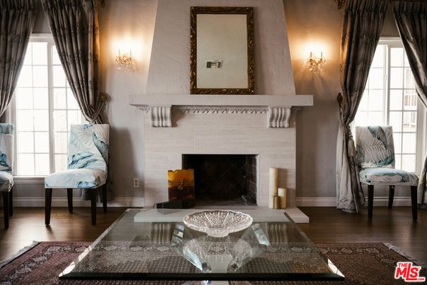 Fireplace, Interior, Wood Texture Flooring