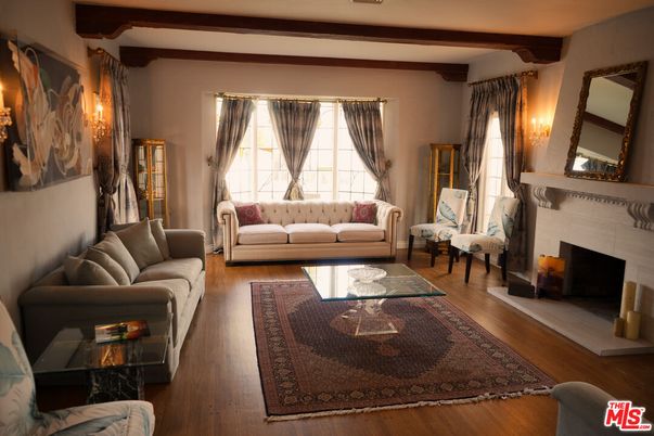 Fireplace, Interior, Living room, Wooden Beams, Wood Texture Flooring