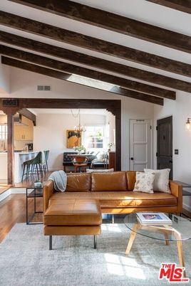 Chandelier, Dining room, Interior, Living room, Wooden Beams, Wood Texture Flooring