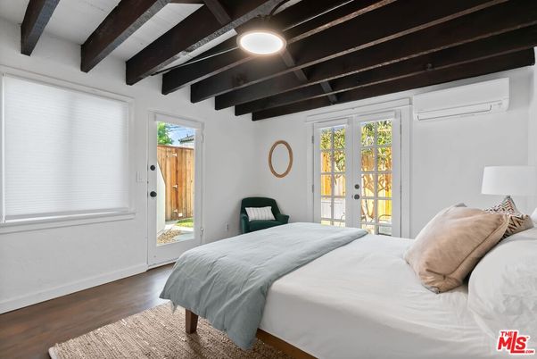 Bedroom, Interior, Wooden Beams, Wood Texture Flooring