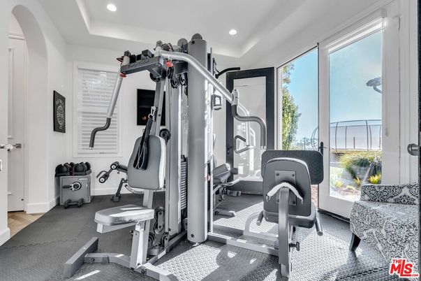 Fitness Equipment, Gym, Interior, Recessed Lighting