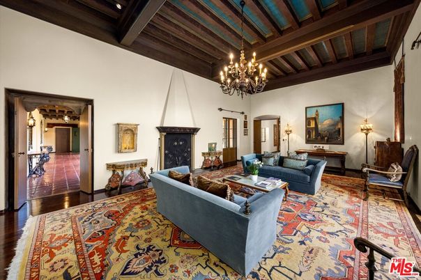 Chandelier, Fireplace, Interior, Living room, Wooden Beams, Wooden Ceilings, Wood Texture Flooring