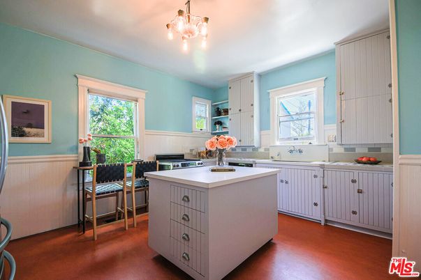 Interior, Kitchen, Wood Texture Flooring