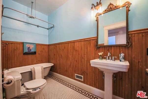 Bathroom, Interior, Wooden Walls