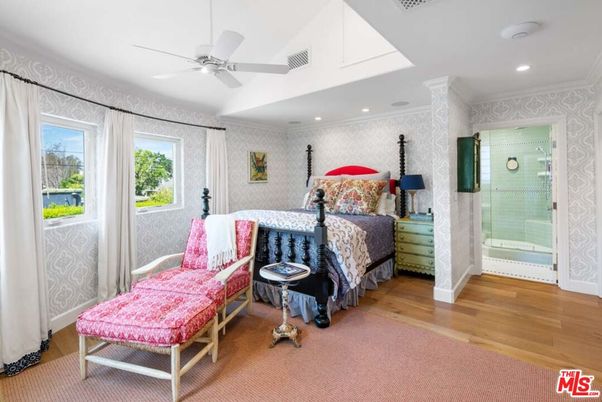 Bathroom, Bedroom, Glass Shower, Interior, Recessed Lighting, Wood Texture Flooring