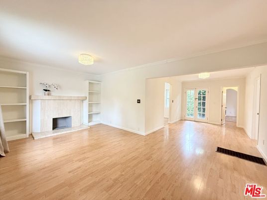 Empty room, Fireplace, Interior, Wood Texture Flooring