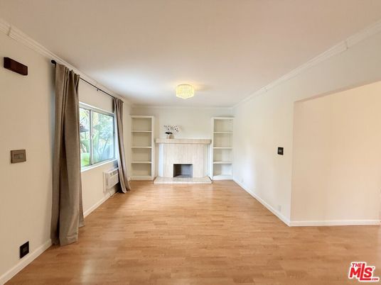 Empty room, Fireplace, Interior, Wood Texture Flooring