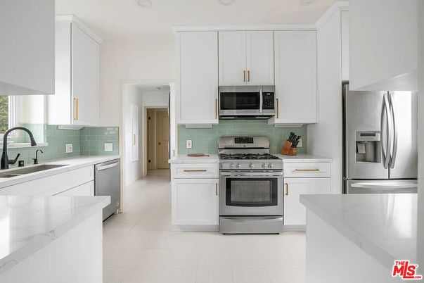 Interior, Kitchen, Recessed Lighting, Stainless Steel Appliances