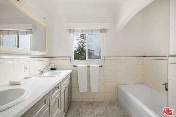 Bathroom, Dual Sink Vanities, Interior, Marble