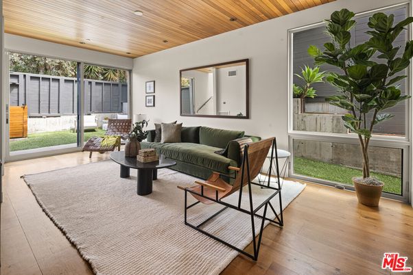 Interior, Living room, Recessed Lighting, Wooden Ceilings, Wood Texture Flooring